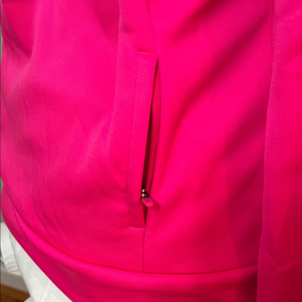 Adidas Vibrant Pink Climawarm Astro Women’s Pullover with White Accents - Picture 7 of 10
